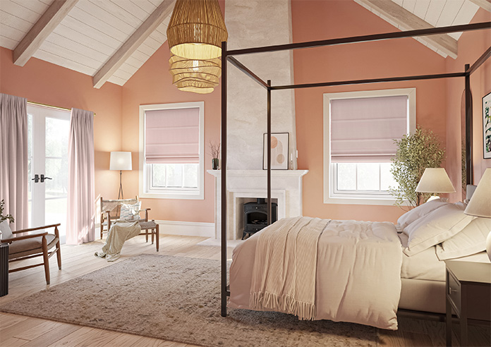 Oslo, Baby Pink - Roman Blind - Image 6